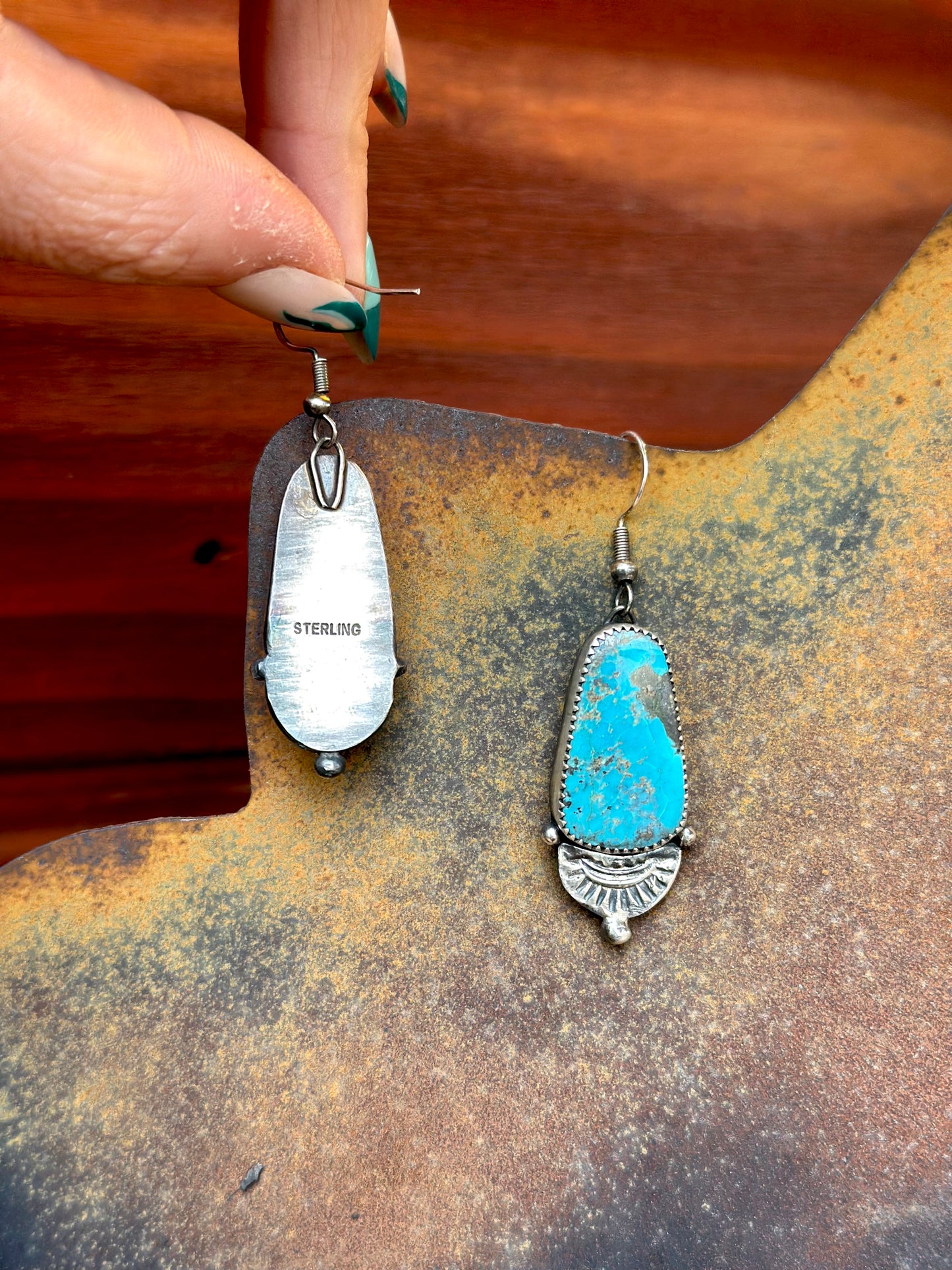Sun Trail Blues Earrings