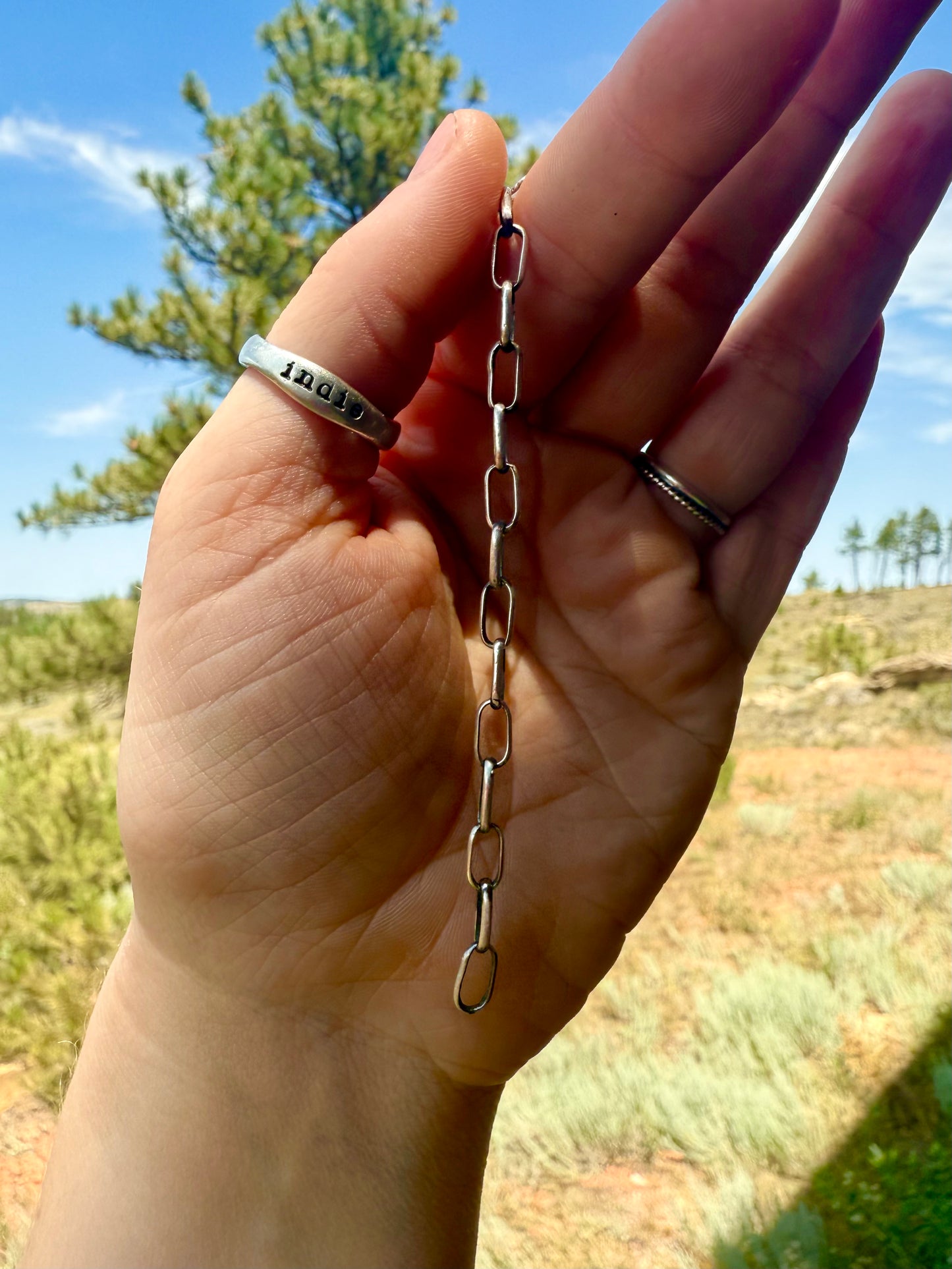 Handmade Rolo/Paperclip Chain By the Inch