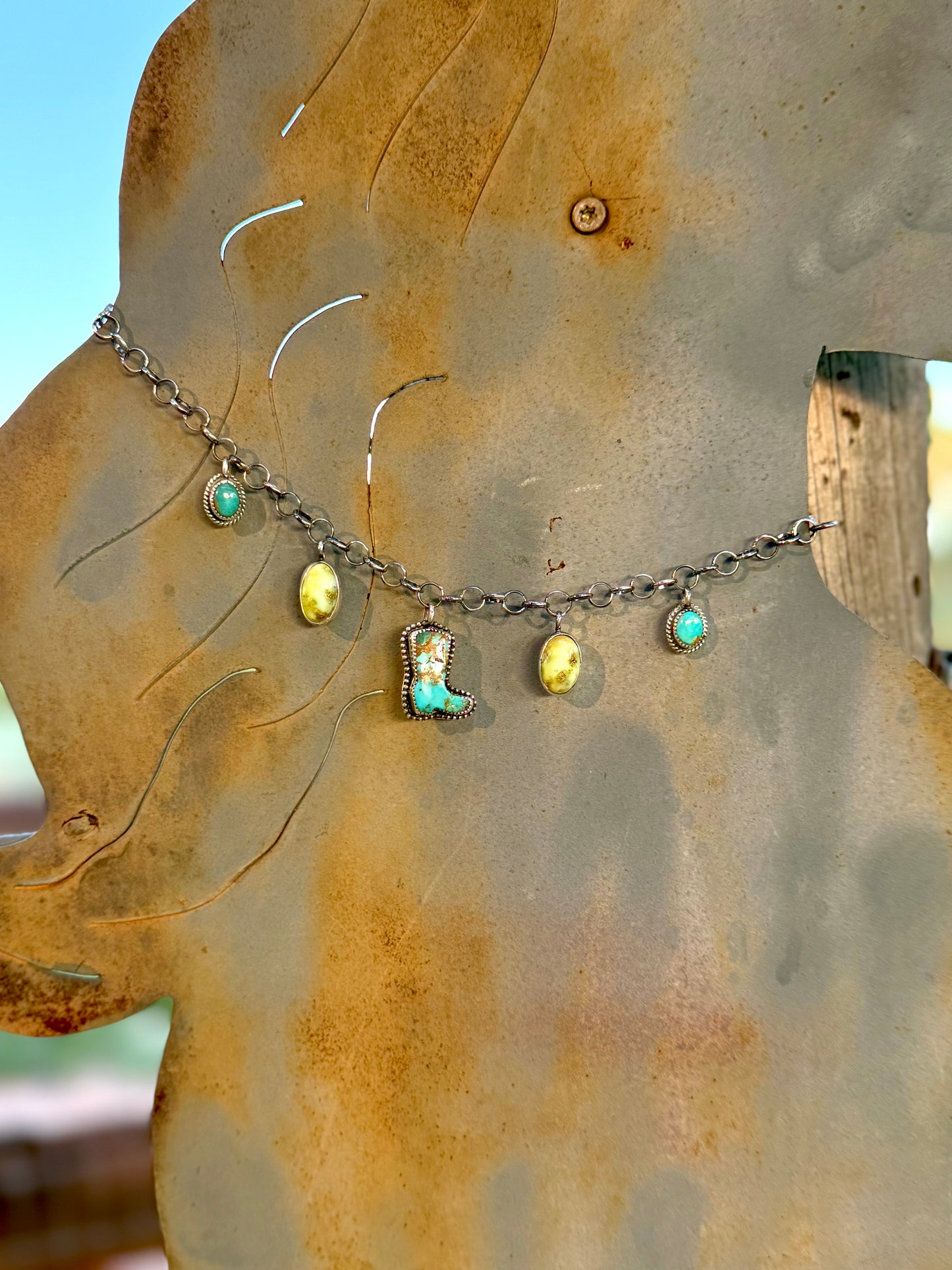 Kick The Dust Up Charm Necklace