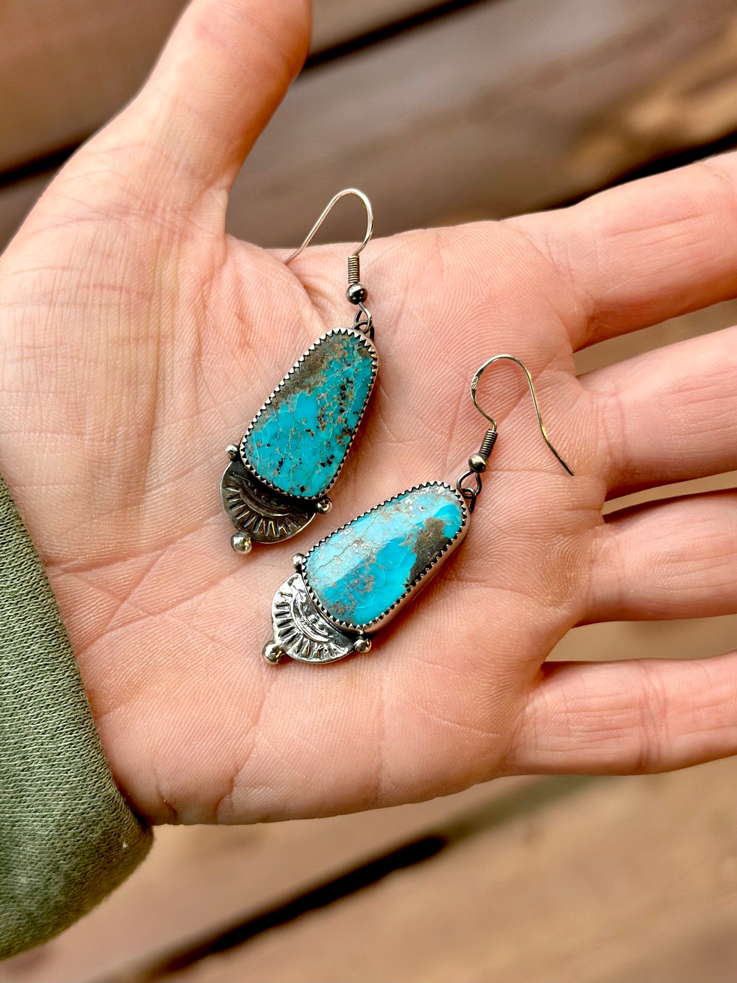 Sun Trail Blues Earrings