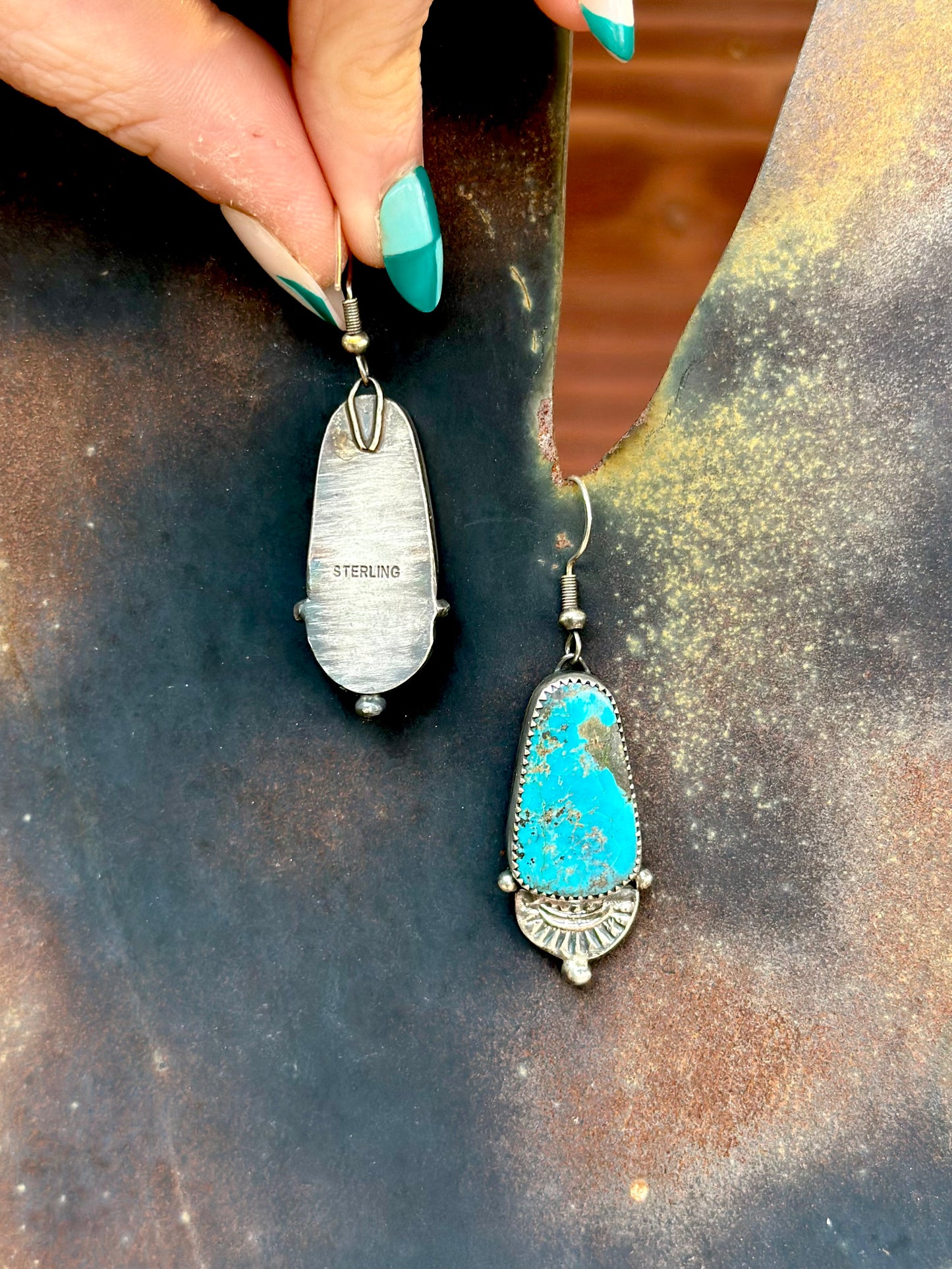 Sun Trail Blues Earrings