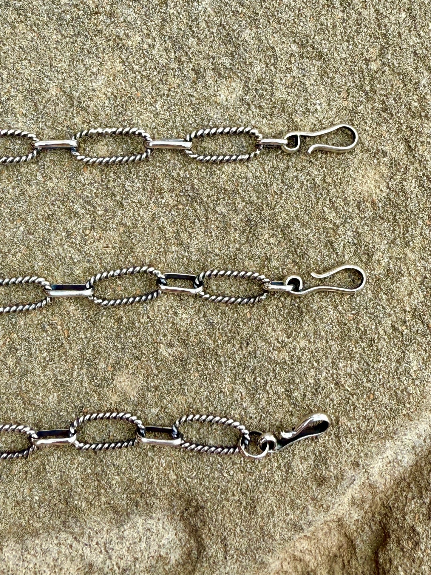Rope and Rolo Chain Bracelet