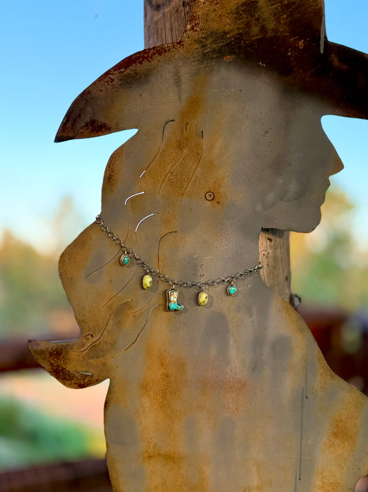 Kick The Dust Up Charm Necklace