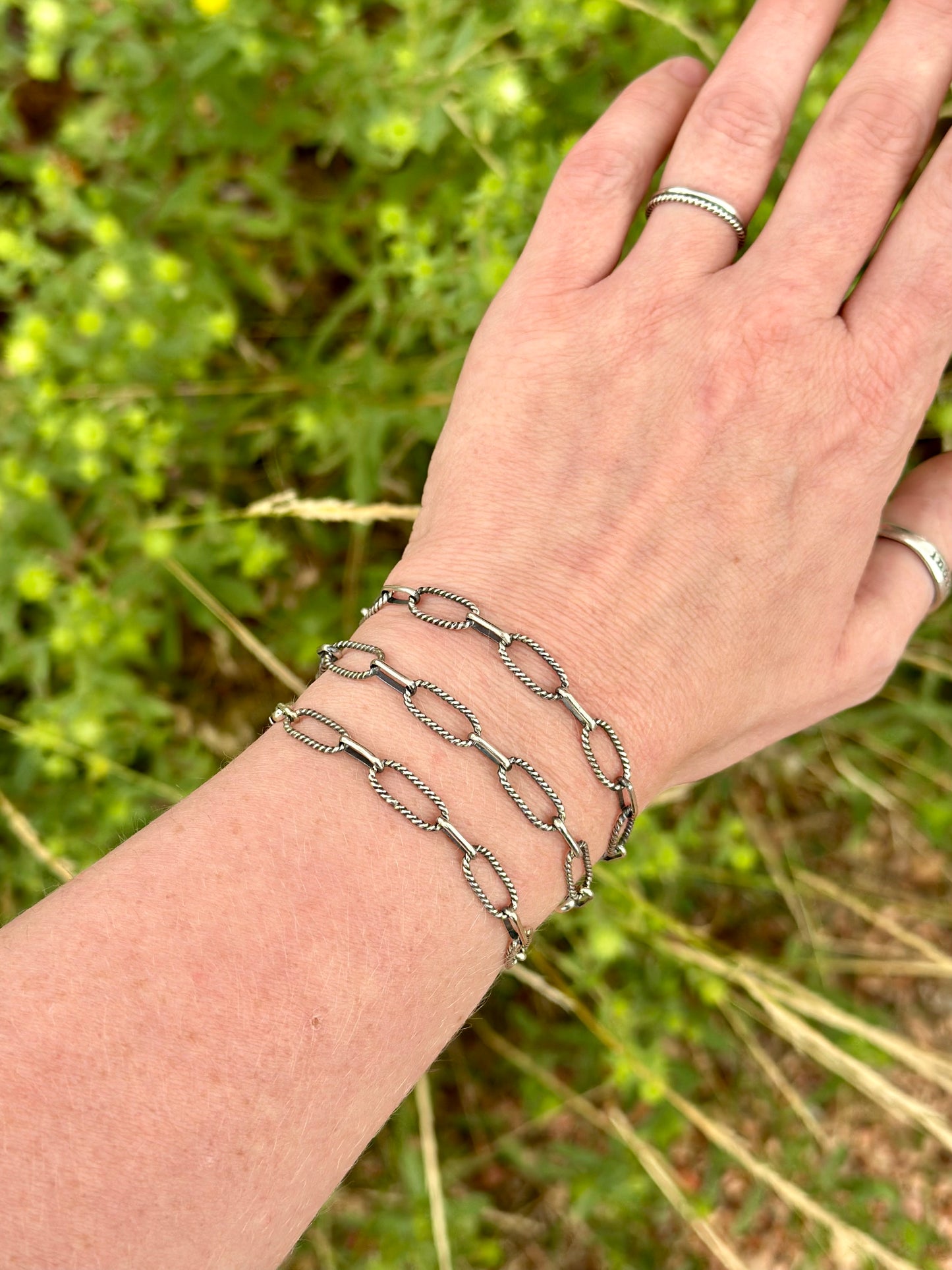 Rope and Rolo Chain Bracelet
